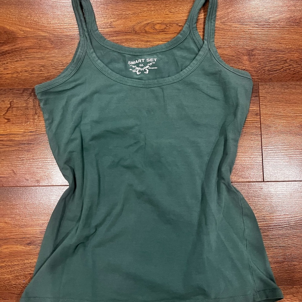Y2K Smart Set Women's Dark Green Tank Top